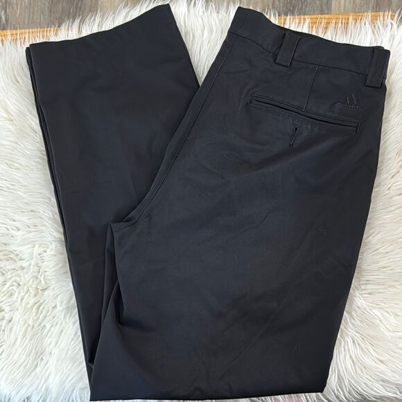 Adidas Men's Black Pants Size 34X30 - Picture 1 of 7